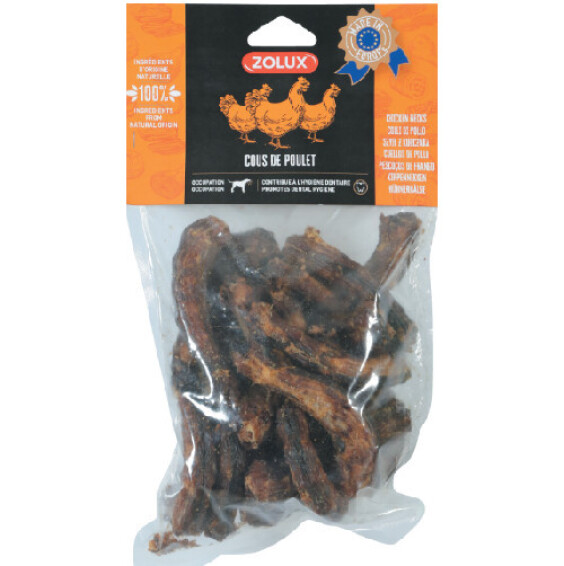 Cou de poulet pour chien naturel 150 g
