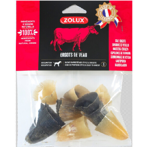 Ergots de Veau naturel pour chien 100 g