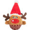 Peluche pour chat renne de Noël avec hochet