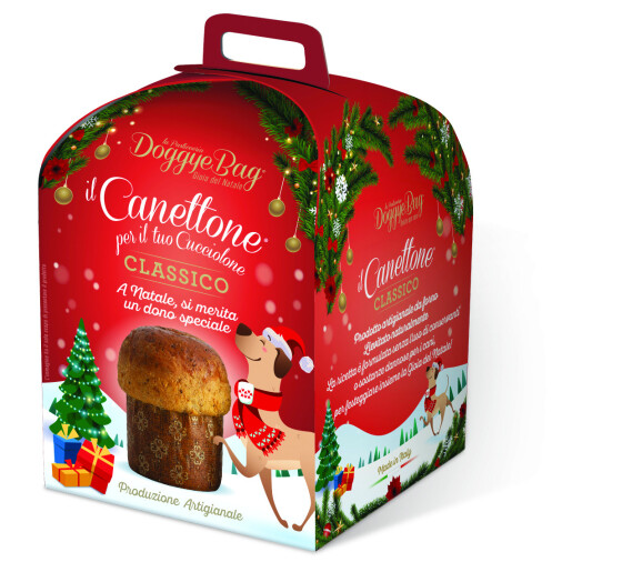 Gâteau de Noël Canettone pour chien Bubimex