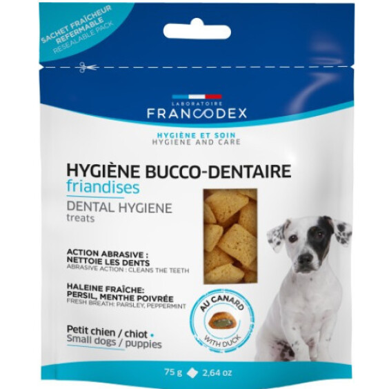 Friandises hygiène bucco dentaire chien Francodex