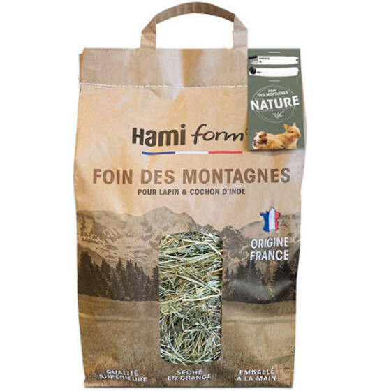Foin de montagne pour lapin nature 8.5 litres