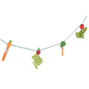 Corde friandise lapin 150 cm
