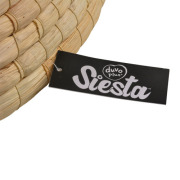 Panier design imitation osier en maïs crème