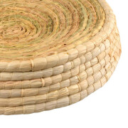 Panier design imitation osier en mais Siesta Crème