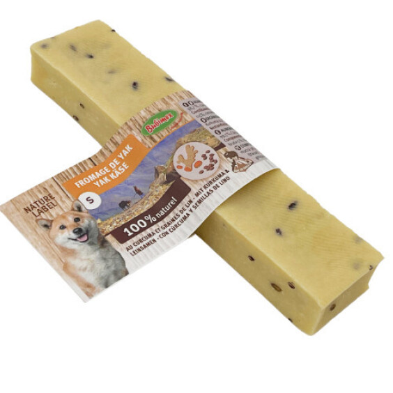 Fromage de Yak au curcuma et graines de lin pour chien Bubimex