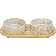 Gamelle double bois, céramique bambou Design