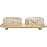 Gamelle double bois, céramique bambou Design