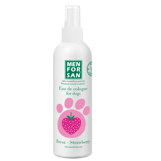 Eau de Cologne parfum fraise pour chien