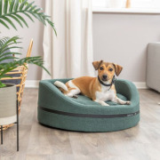 Panier lit pour chien déhoussable et épais vert