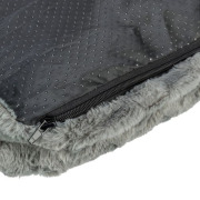 Coussin orthopédique mémoire de forme déhoussable gris