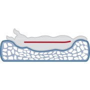 Coussin orthopédique mémoire de forme déhoussable gris