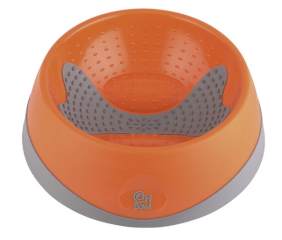 Gamelle de léchage pour petit chien anti-stress anti-glouton orange