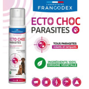Spray antiparasitaire chien&chat Ectochoc 200 ml Francodex
