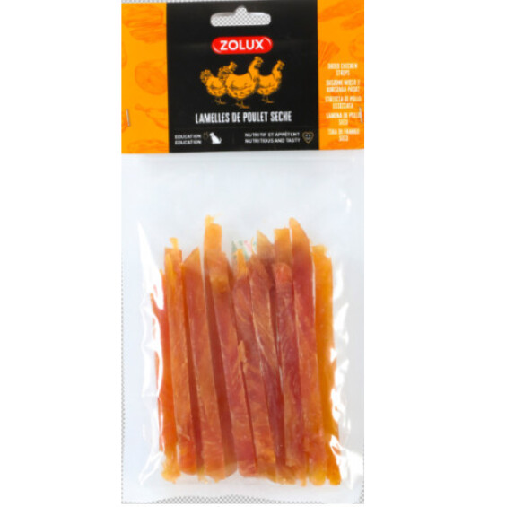 Lamelles de poulet, friandise naturelle séchée 100 g
