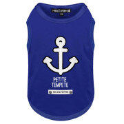 T-shirt Spécial bouledogue Ancre bleu NOAN