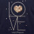 T-shirt spécial bouledogue HELOISE love bleu marine