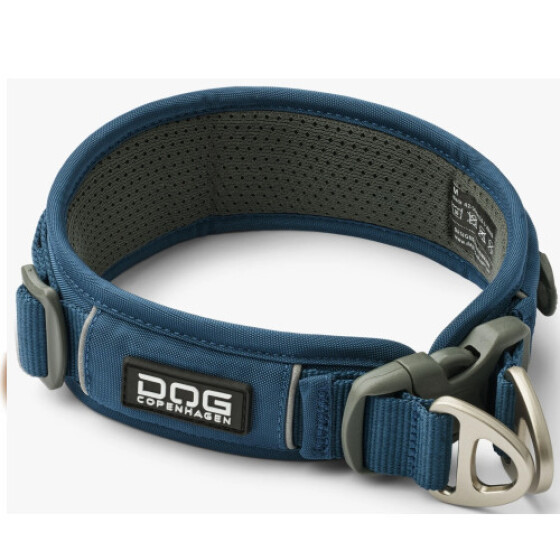 Collier large urban explorer BLEU OCÉAN pour chien