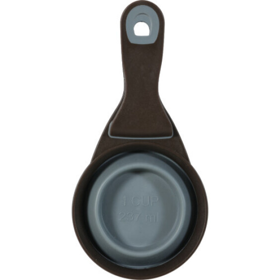 Pince doseur à croquettes chien et chat gris