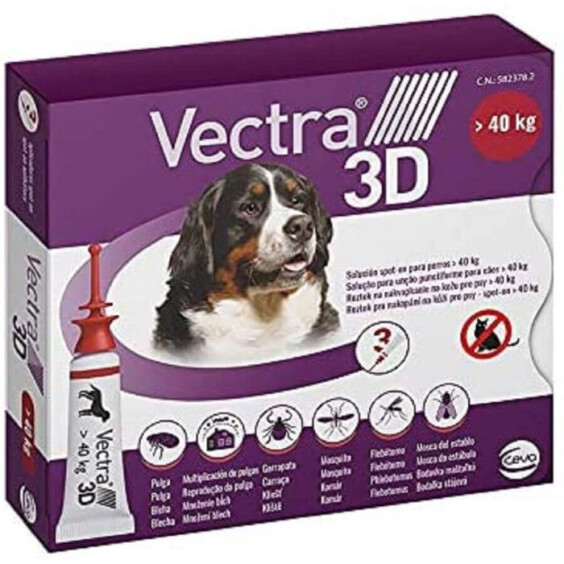Pipettes anti-puce Vectra 3D chien plus de 40 kg