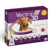Pipettes anti-puce Vectra 3D petit chien de 1,5 à 4 kg