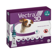 Pipettes anti puce vectra 3D chien de 4 à 10KG