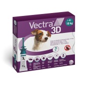 Pipettes anti-puces Vectra 3D pour chien de 4 à 10 kg