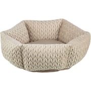 Panier confort pour petit chien, chien moyen et chiot sable 50 cm