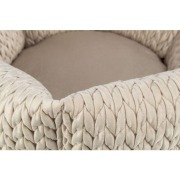 Panier confort pour petit chien, chien moyen et chiot sable 50 cm