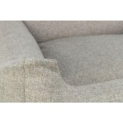 Panier lit chien gris déhoussable et lavable