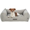 Panier lit chien gris déhoussable et lavable
