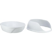 Bac de toilette pour chat, anti projection, très haut rebord, Simao BLANC