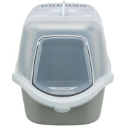 Maison de toilette ouverte XXL gris/blanc