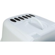 Maison de toilette ouverte XXL gris/blanc