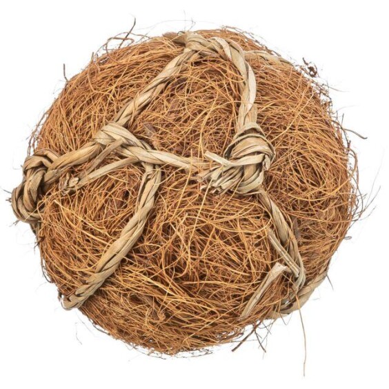 Balle à ronger en fibre de noix de coco pour lapin 100 % naturel