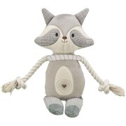 Doudou peluche pour chien raton laveur