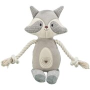 Doudou peluche pour chien raton laveur