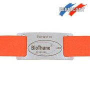 Collier biothane pour chien orange