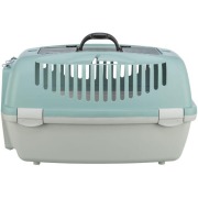 Cage de transport chat chien Capri 3 Open gris clair et sauge