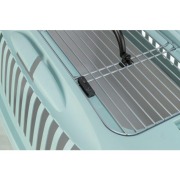 Cage de transport chat chien Capri 3 Open gris clair et sauge