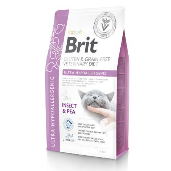 Croquettes vétérinaires ultra hypoallergéniques pour chat