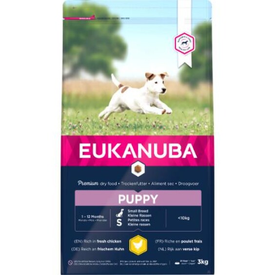 Eukanuba croquettes puppy petit chien au poulet frais