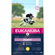 Eukanuba croquettes puppy chien moyen au poulet frais