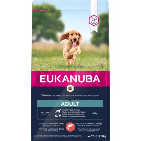 EUKANUBA croquettes adult petit et moyen chien saumon