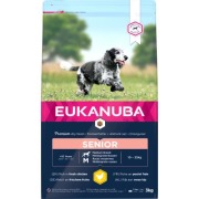 Eukanuba croquettes pour chien moyen senior au poulet frais sac de 3 kg