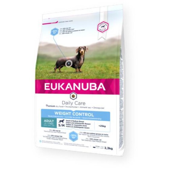 EUKANUBA croquettes chien controle du poids petit et moyen chien