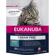 Eukanuba croquettes chat adult sans céréales au saumon sac de 2 kg