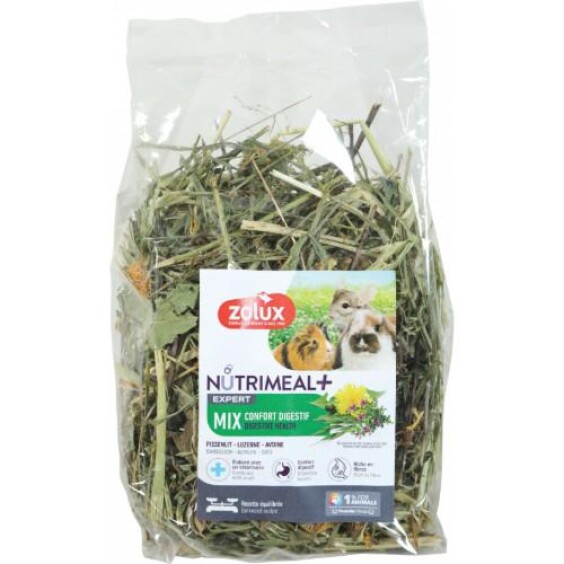 Mélange mix confort digestif pour lapin, cochon d’inde et chinchilla