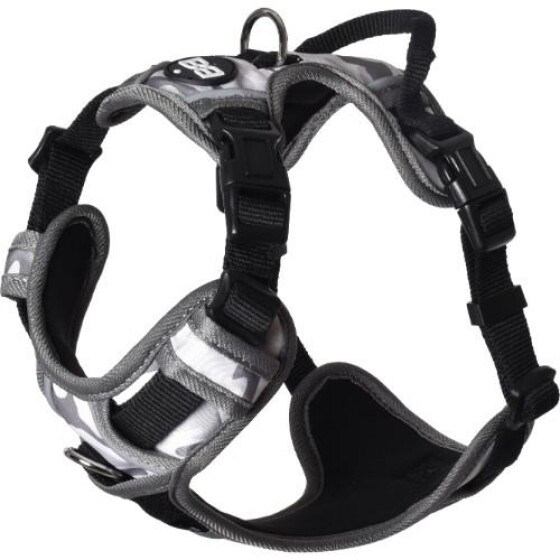 Harnais Anti-traction Rando Walk camouflage GRIS pour chien