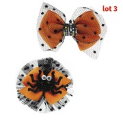 Lot de 2 barrettes Halloween pour chien
